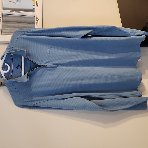 Tommy Bahama Island Modern Fit quarter zip shirt - Picture 1 of 7